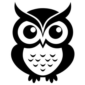 Hibou mignon - SVG/PNG/DFX/Jpeg - téléchargement immédiat