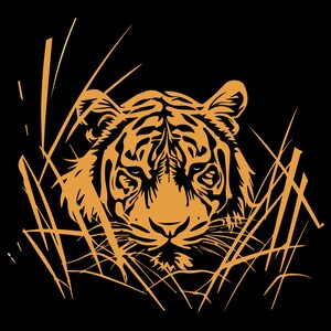 Printable Tiger Vector File - EPS/SVG/png/DFX - Instant Download