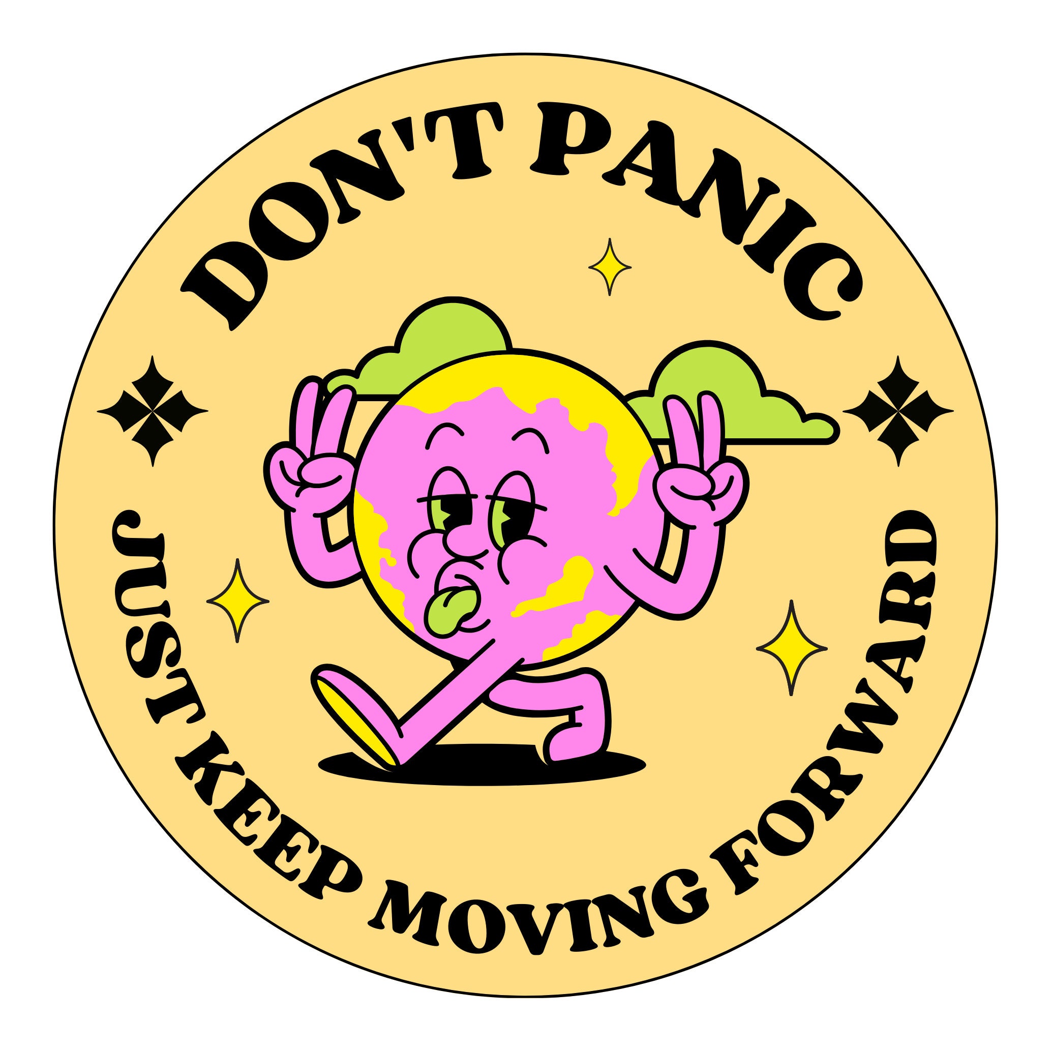 Holographic Don't Panic Decal Futuristic HHGTTG Laptop -  Canada