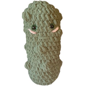 2lb Weighted Therapy Pickle - Emotional Support Crochet Pickle for Anxiety - Heavy Sensory Plush for ADHD and Stress Relief - Grounding Gift