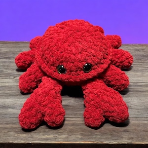 Weighted Crochet Crabby Crab Plush