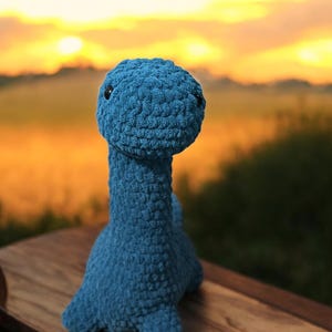Weighted stuffed animal-weighted plush-crochet bronto dino-crochet plush
