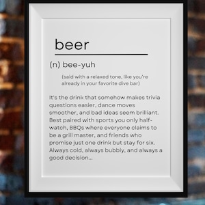 Beer Definition: A Digital Download for Beer Lovers