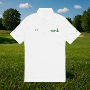 Custom Embroidered Under Armour Men&#39;s Polo Shirt, Custom Golf T-Shirt, Personalized Golf Gift, Embroidered Sports Apparel, Golf Lover Gift