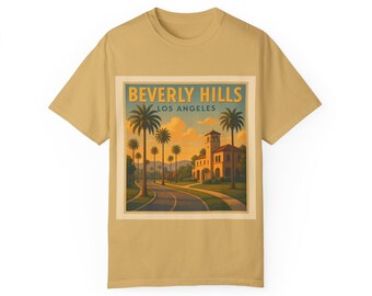 Beverly Hills Hollywood Travel T-shirt, Adventure Tee, Wanderlust Shirt, Los Angeles Graphic Tee, Hollywood Lover, Unisex Tee