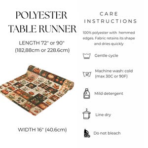 Patchwork Fall Table Runner Harvests Table Decor Primitive Fall Host Gift Autumn Farmhouse Fall Decor Bild 5