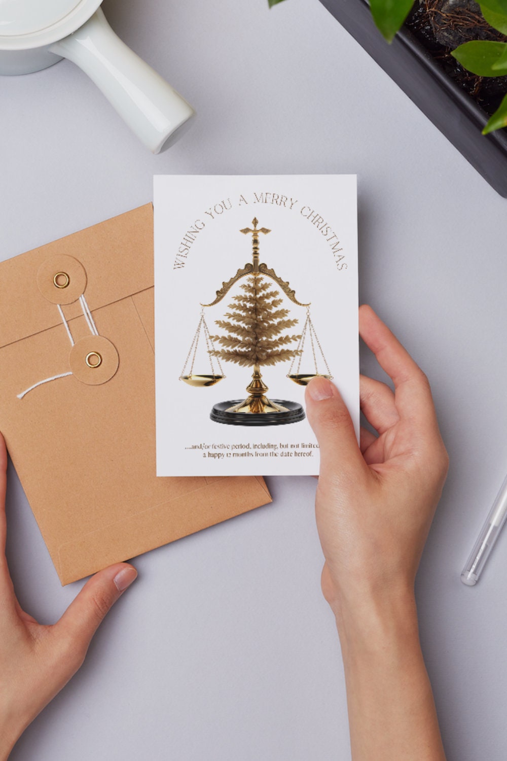 PDF Lawyer Holiday Card Lawyer Christmas Card Attorney Holiday Card Law