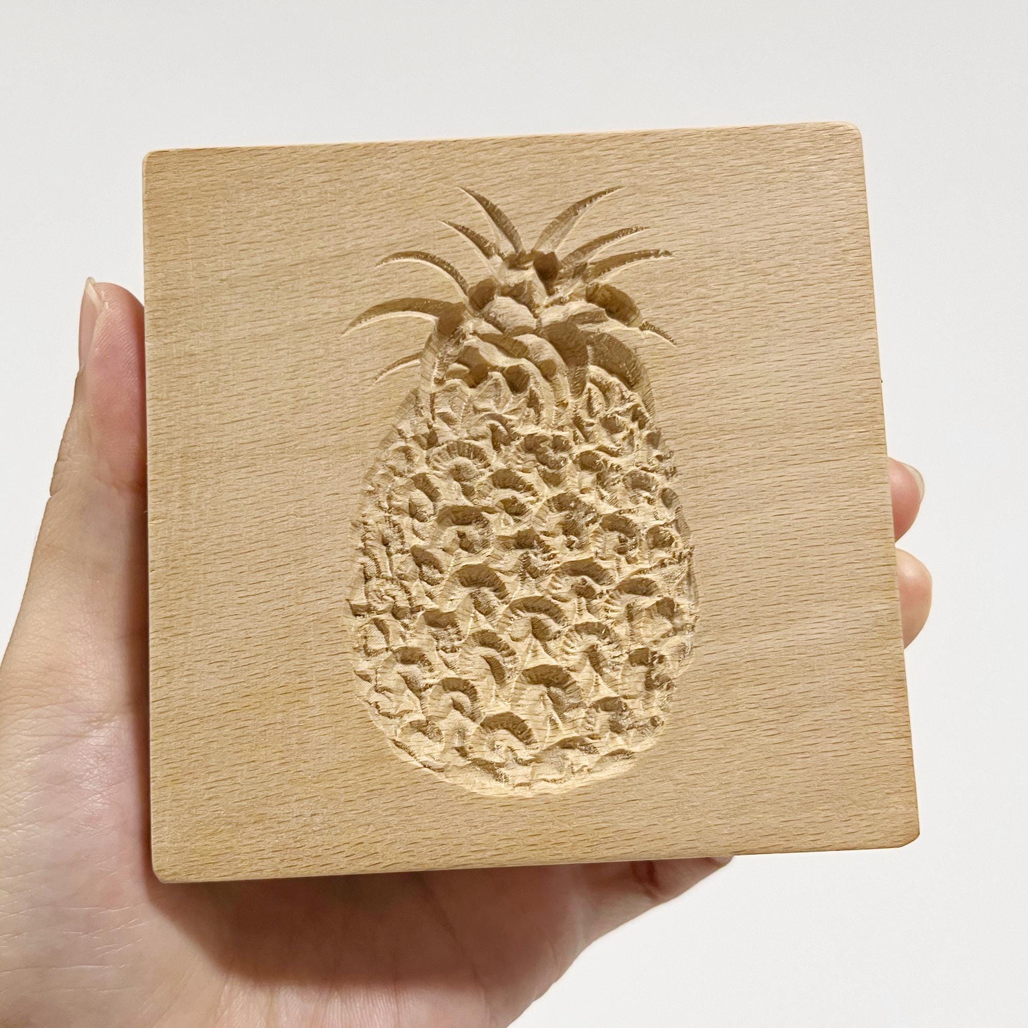 Wooden Pineapple Springerle Mold, Cookie Cutter, Christmas Cookie Mold,  Cookie Stamp