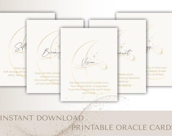 Becoming Her Oracle Cards – Printable Manifestation Deck (PDF)