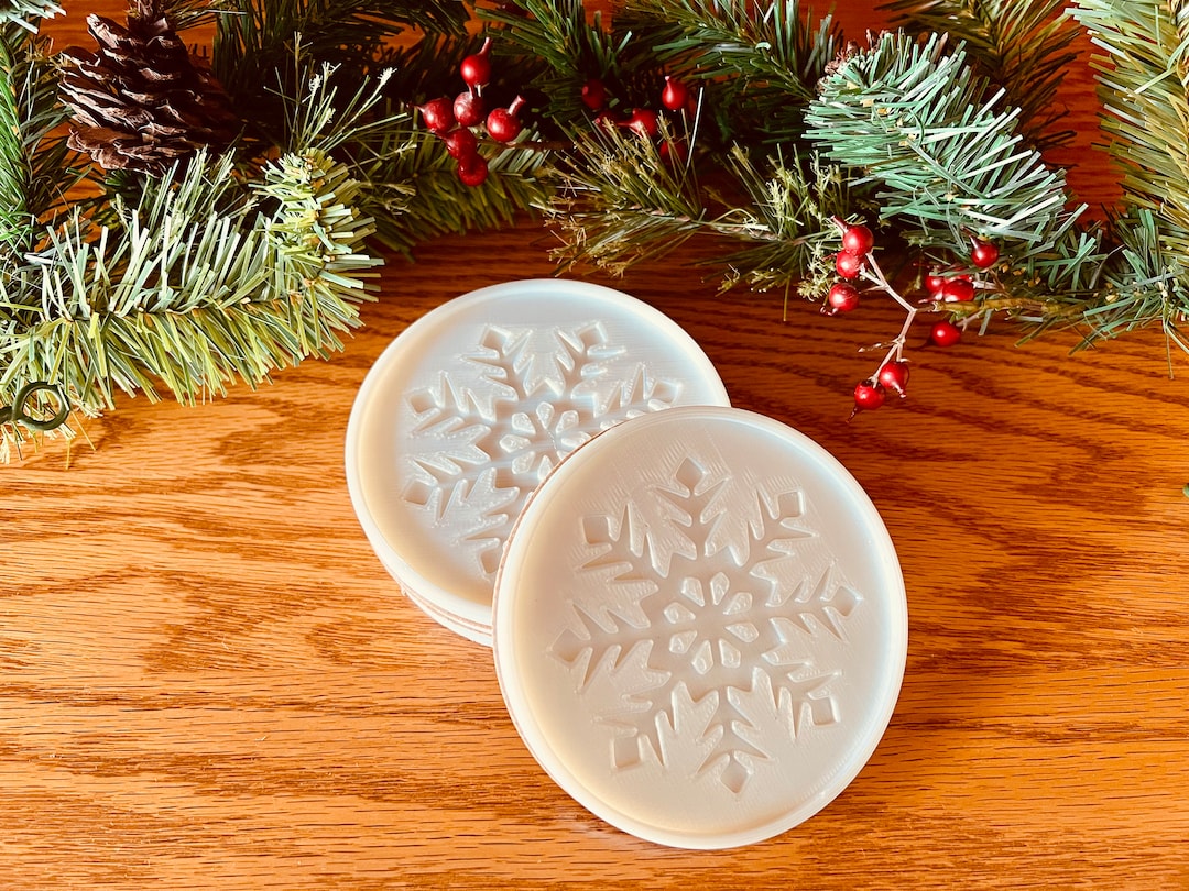 Snowflake Christmas Coasters With Holder | Holiday Decor | Home Decor ...