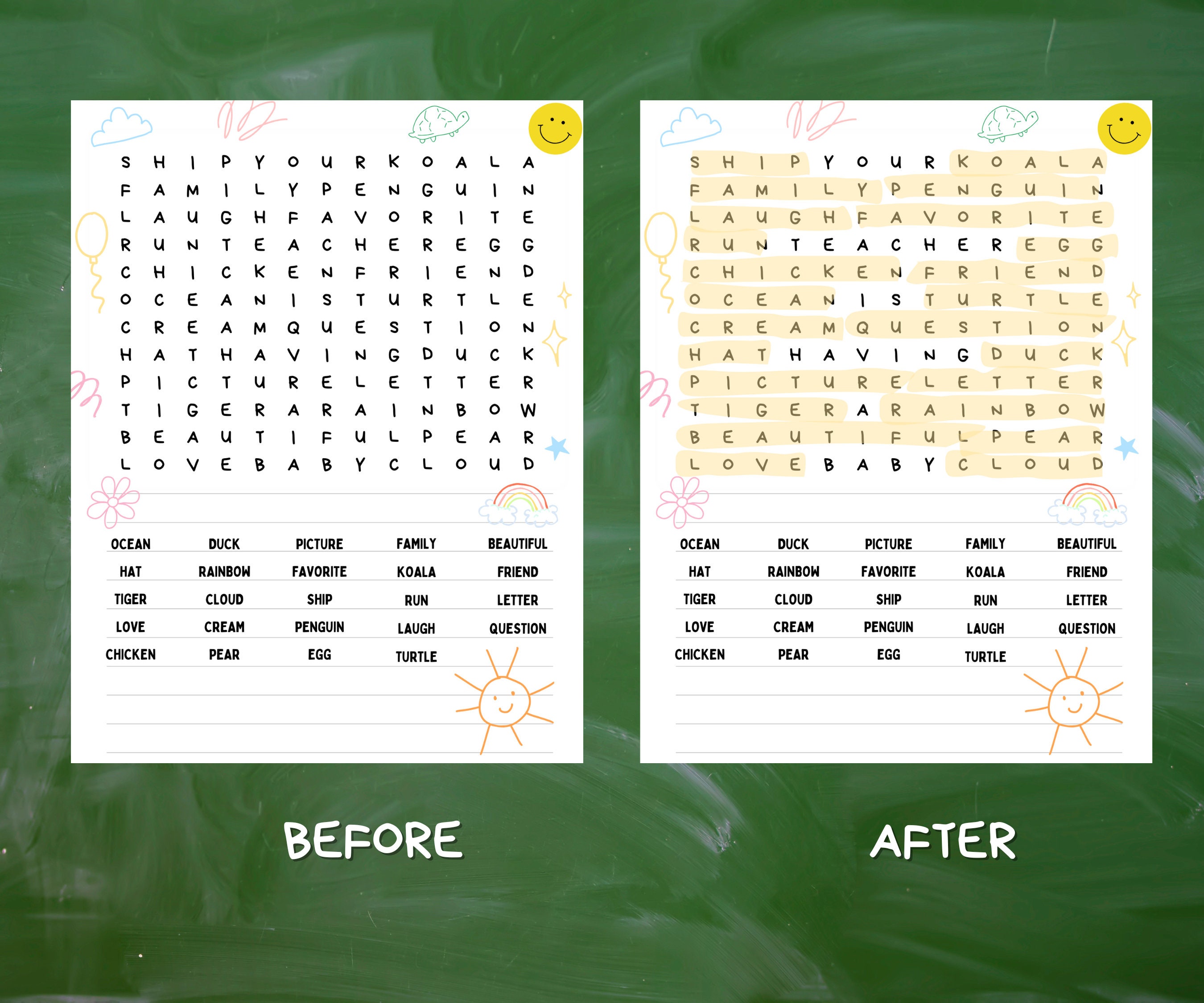 Teacher Pregnancy Reveal Word Search | Classroom Baby Announcement ...