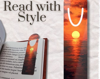 Metal Bookmark | Robust Fantasy Landscape Page Marker | Durable Page Holder | Book Lover, Bookworm, Reading Enthusiast & Avid Reader Gift