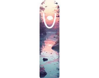 Metal Bookmark | Robust Fantasy Landscape Page Marker | Durable Page Holder | Book Lover, Bookworm, Reading Enthusiast & Avid Reader Gift