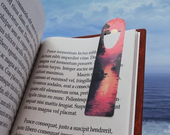 Metal Bookmark | Robust Fantasy Landscape Page Marker | Durable Page Holder | Book Lover, Bookworm, Reading Enthusiast & Avid Reader Gift