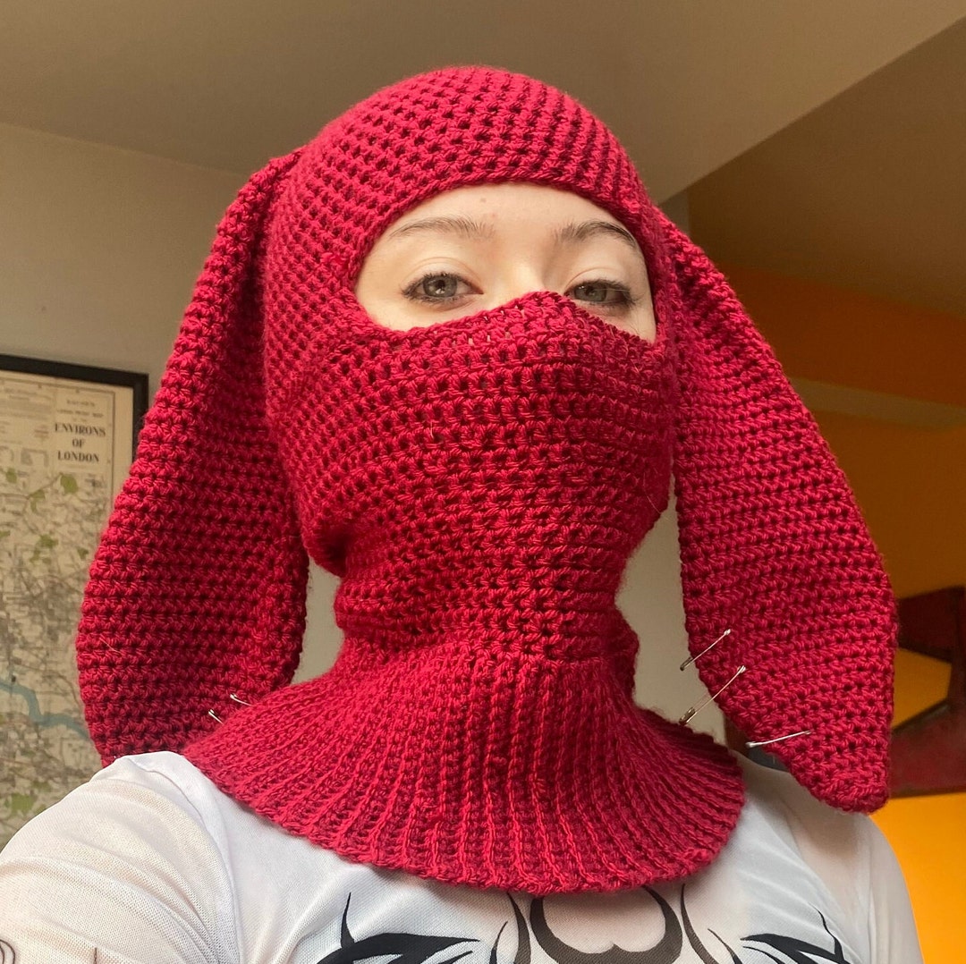 Handmade Soft N Cozy Bunny Ear Balaclava Etsy
