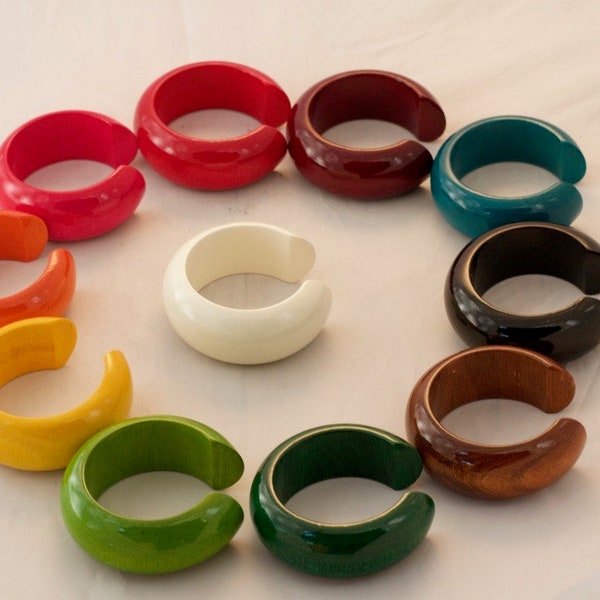 Bracelets du Laos en bois de manguier