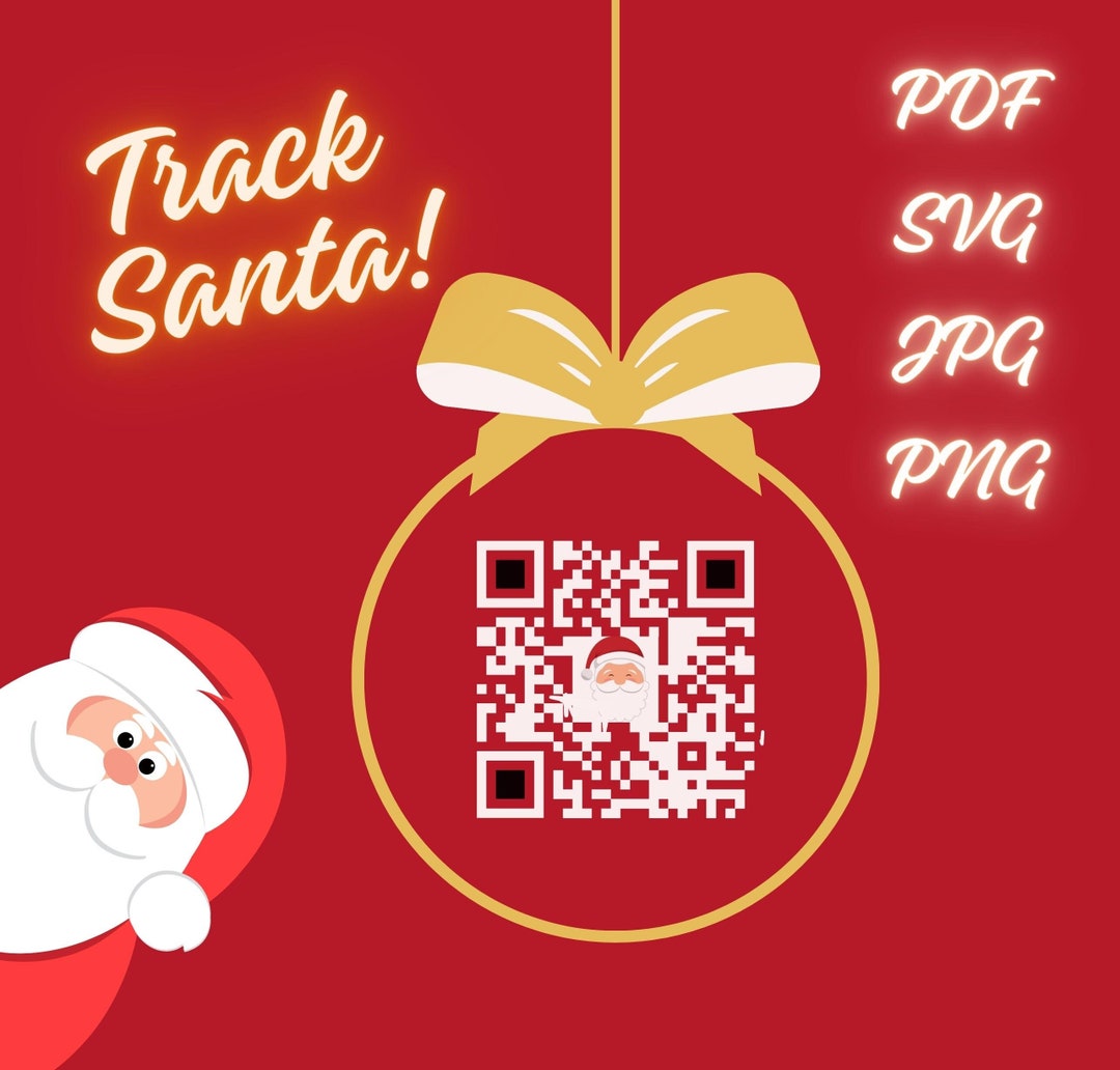 Interactive Santa Tracker QR Code Festive Fun for Christmas Etsy