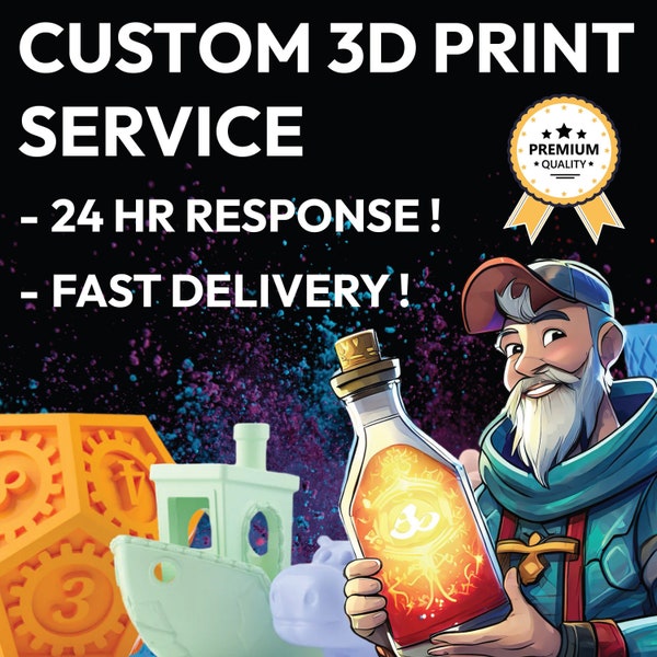 Professional Custom 3D Printing Service: Bespoke Designs Tailored Just for You! Bring your imagination to life! STL 3D print