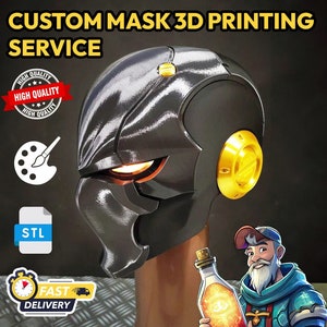 Custom 3D Print Cosplay Masks: Transform into Your Favourite Characters! Customisable & Wearable Perfect for Comic Cons, Cosplay or Display!