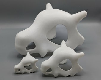 Cubone Skull Replica - 3D print: Pokémon-Inspired Decor; Bone Sculpture for Pokémon Fans; Unique Bone Art; Gaming Collectible!