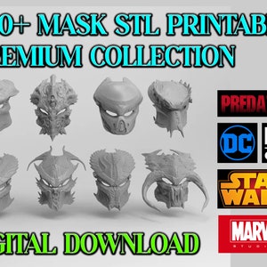 350+ Masks & Helmets: Wearable 3D STL Printable files
