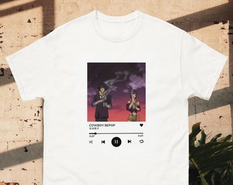 Camiseta Cowboy Bepop / Camiseta anime / Camiseta manga / Camisa gráfica / Camisa japonesa / Regalos de anime / Spike Spiegel / Faye Valentine / Espacio
