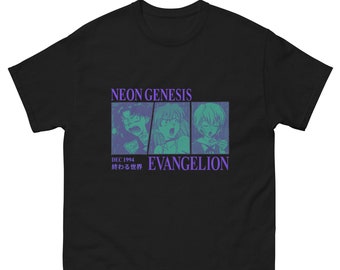 Camiseta Neon Genesis Evangelion (Verde) / Camiseta anime / Camiseta manga / Camiseta japonesa / Camisa gráfica / Regalos para él / Asuka Rei Misato