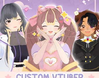 Custom 3D Vtuber Model Commission | Full Body | Rigging | Virtual Youtuber | Vtuber Design | Streaming |
