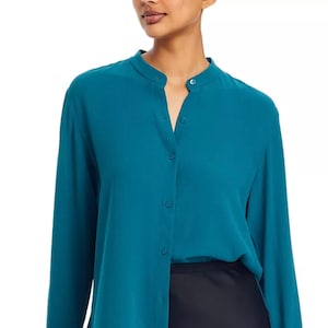 Langarmtop pdfMuster Stehkragen Hemd PDF Schnittmuster Gewebtes Top