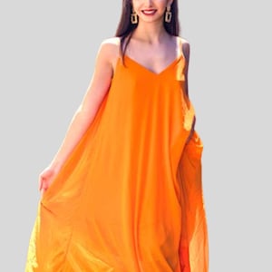 Modello di cucito per abito sottoveste in formato PDF, abito lungo con spalline sottili, modello PDF, taglia XS-XXXL digitale