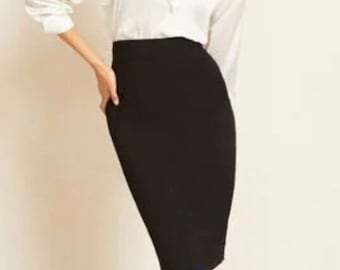 Pencil Skirt Sewing Pattern: Women's Knee Length, XS-XXXL (PDF Pattern)