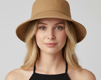 Wide Brim Bucket Hat PDF Sewing Pattern Classic Sun Hat PdfPattern - 6 Adult Sizes