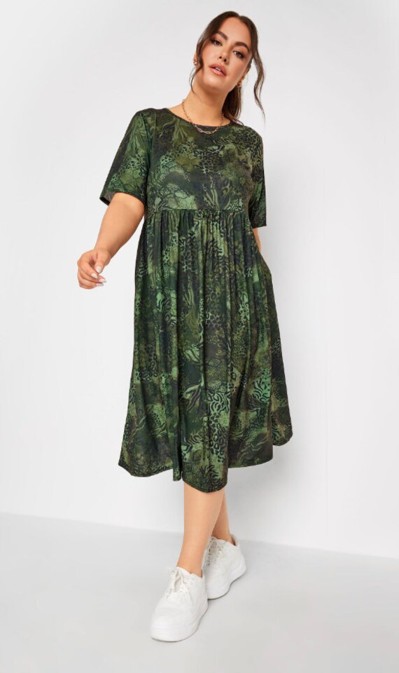 Babydoll Dress Pdf Sewing Pattern Midi Empire Waist Smock Dress Pdfpattern  Size XS-XXXL Digital - Etsy