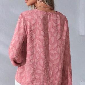 PDF Long Sleeve V Neck Top Sewing Pattern Bishop Sleeve Blouse ...