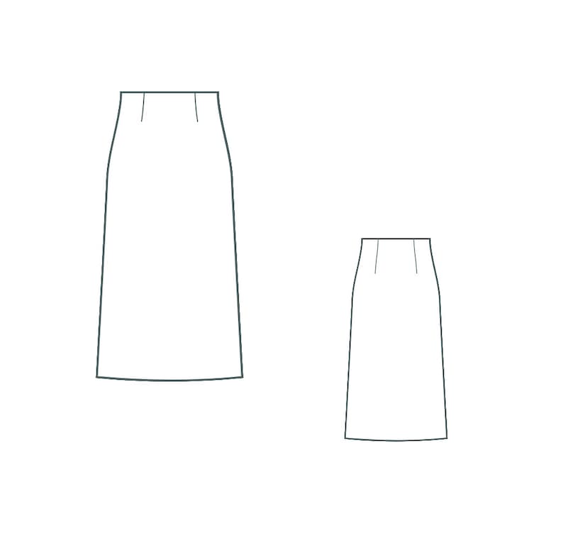 A-line Midi Skirt Pdf Sewing Pattern DIY Midi A-line Skirt Pattern ...