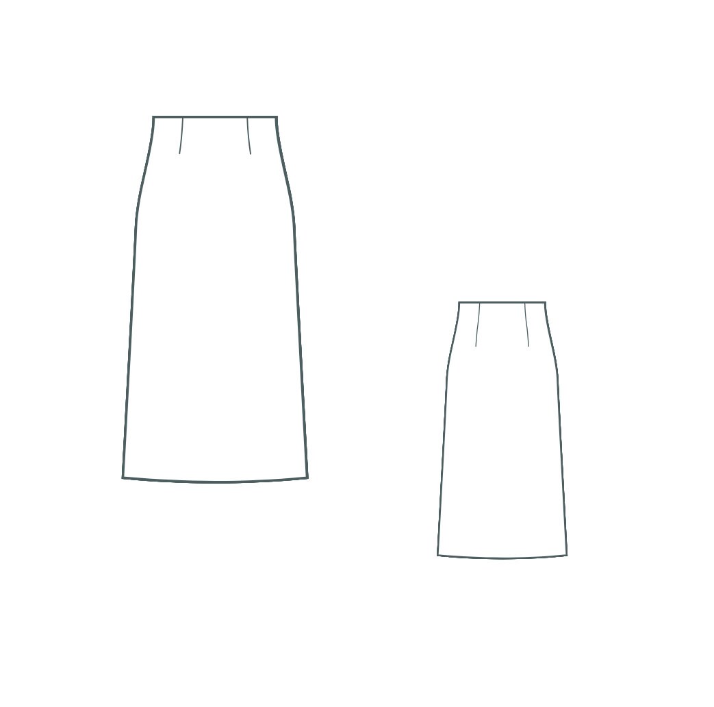 A-line Midi Skirt Pdf Sewing Pattern DIY Midi A-line Skirt Pattern ...