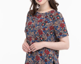 Woven Short Sleeve Top Sewing Pattern (PDF Download)