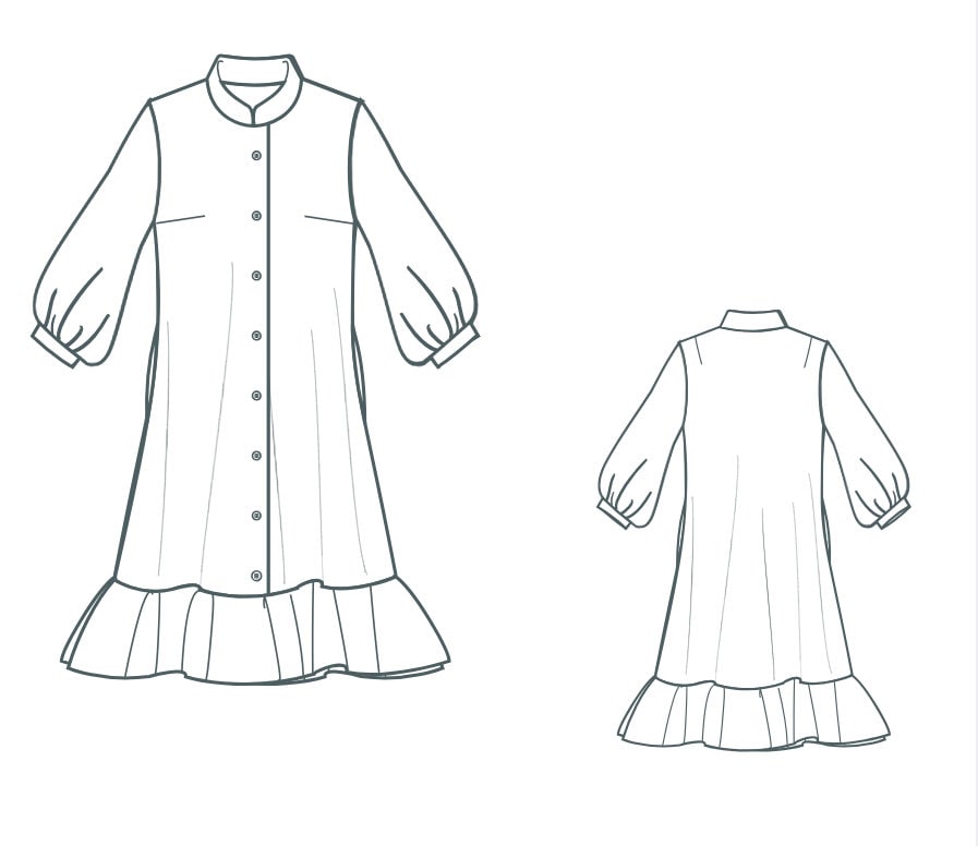 Shirt Dress Pdf Sewing Pattern Lantern Sleeve Flared Pocket Dress Pdfpattern Size XS-XXL Digital - Etsy Shirt Dress Pdf Sewing Pattern Lantern Sleeve Flared Pocket Dress Pdfpattern Size XS-XXL Digital - Etsy