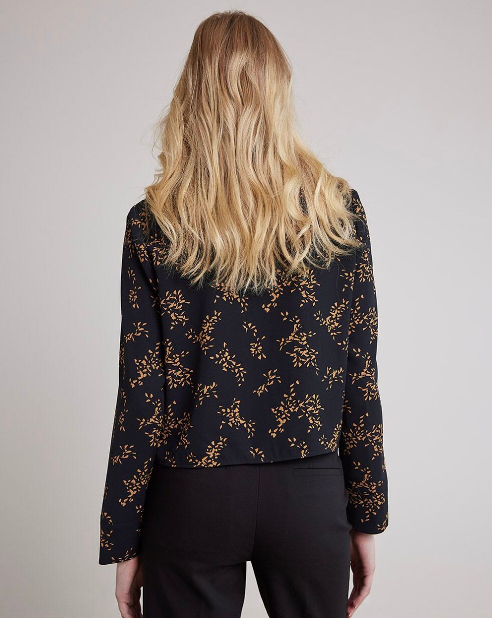 Buttoned Shirt Pdf Sewing Pattern Long Sleeve Loose Fit Blouse Pattern