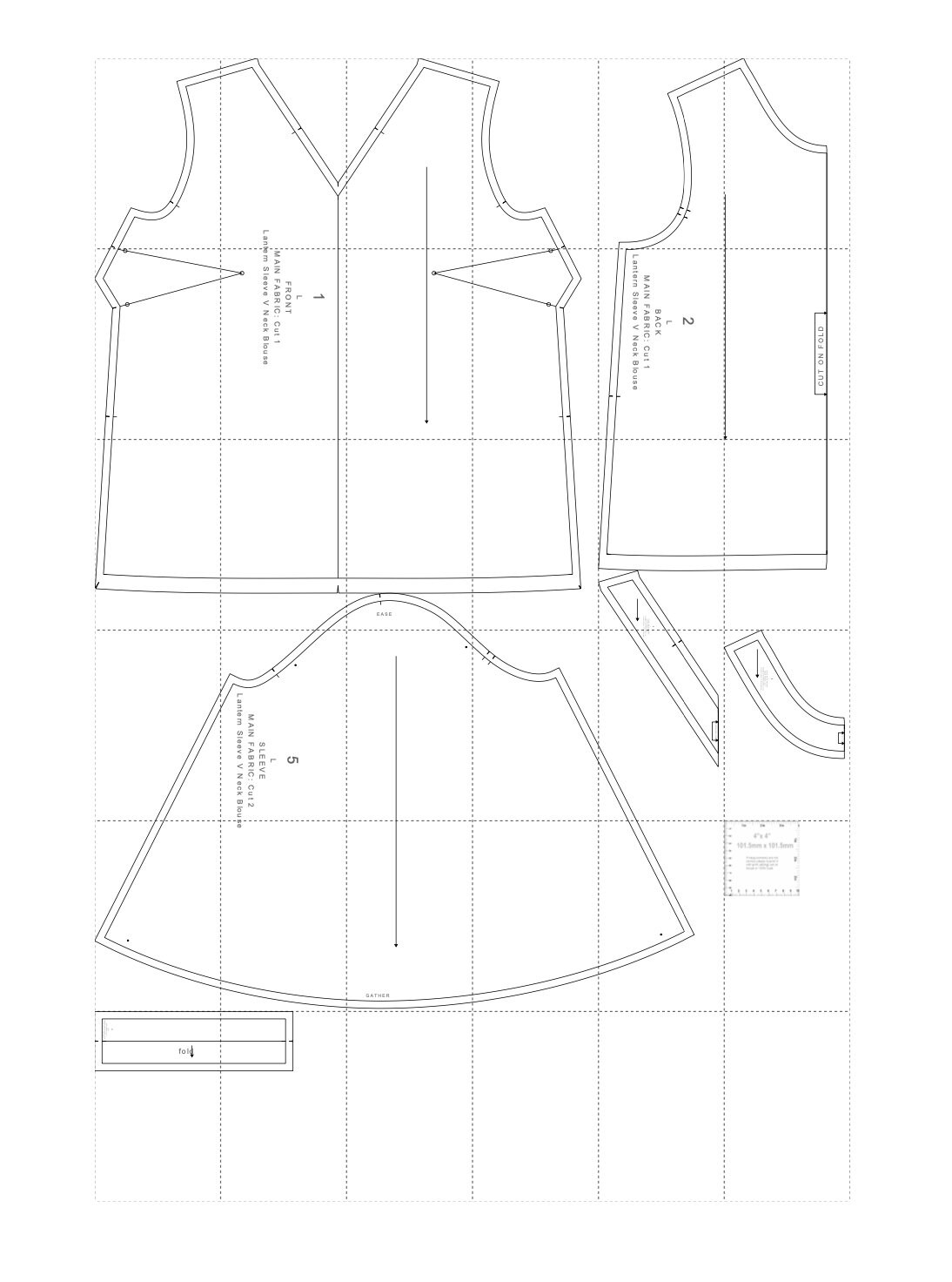 Bishop Sleeve Blouse Sewing Pattern, XS-XXXL (digital Download) - Etsy UK