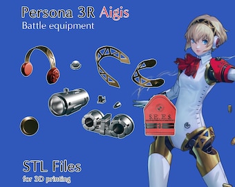 Archivos STL de armadura y armas de cosplay de Aigis Persona 3 Reload (archivo para impresión 3D)
