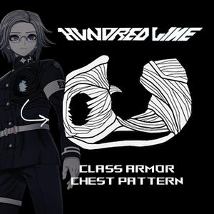 Hundred Line Last Defense Academy: Class Armor chest pattern, ready to print, with assembly and customization instructions