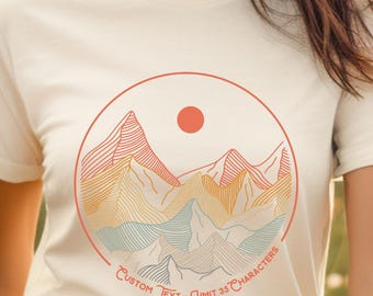 Customized Mountain Vacation Shirt, Personalized Trip, Aesthetic Mountains Tee, Graphic Mountain Shirt, Mountain Vacation, Family Vacation