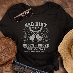 Red Dirt Western Style Music Shirt, Vintage Music Shirt, Western Music T-Shirt, Country Music Tee, Music Lover Tee, Red Dirt Concert Shirt