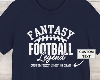 Personalized Fantasy Football Legend Shirt, Game Day Tee, Vintage Football, Father Gift, Funny Football Shirt, Sarcastic Sports Shirt