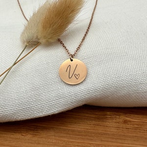 Necklace with engraving, Personalized name necklace, Necklace with engraving, Personalized necklace, Necklace with pendant, Christmas gift for girlfriend image 2