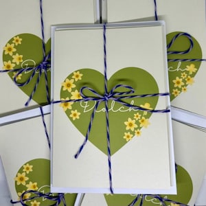 Paquete de 5 tarjetas Diolch: tarjetas de agradecimiento en galés