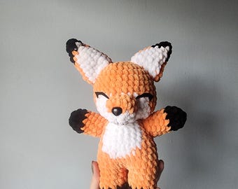 Fox Crochet Plush Stuffed Animal Toy