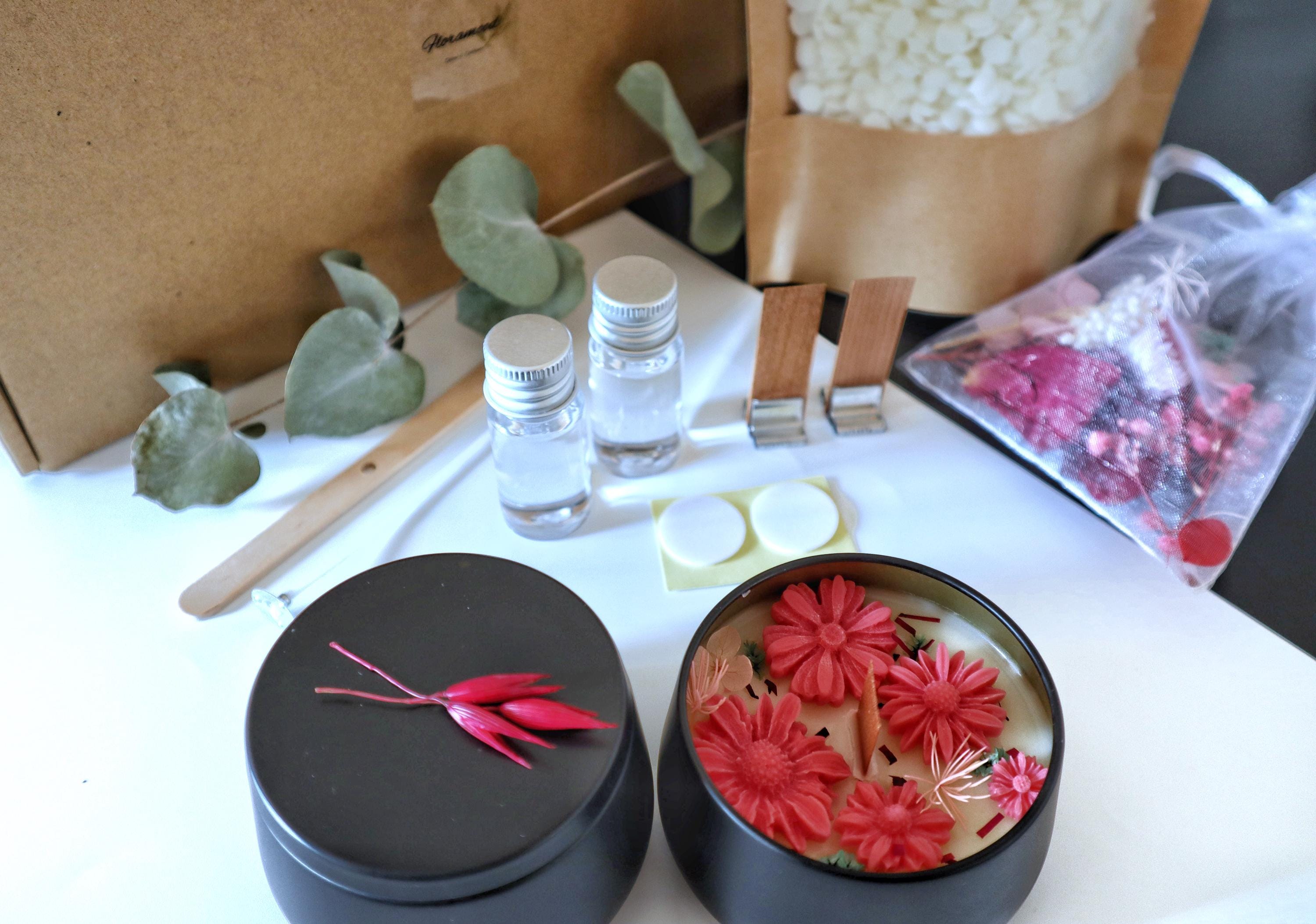 Kit Candele Fai Da Te - 480g Cera Soia, 6 Oli Essenziali, Stampi, Barattoli E Stoppini - Foto 13