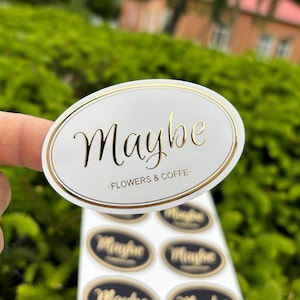 Custom Gold Foil Stickers: Logo Labels, Product Packaging